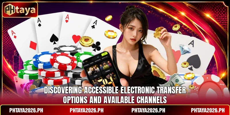 Discovering accessible electronic transfer options and available channels