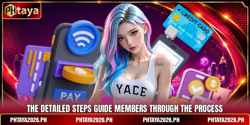 The detailed steps guide members through the process
