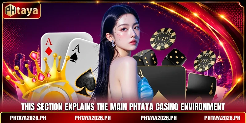 This section explains the main Phtaya Casino environment